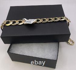 9ct yellow gold curb bracelet 22.6 g