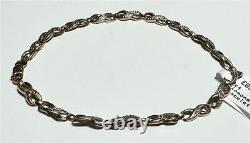 9ct yellow gold diamond bracelet 1.9g