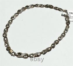 9ct yellow gold diamond bracelet 1.9g