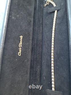 9ct yellow gold diamond tennis bracelet