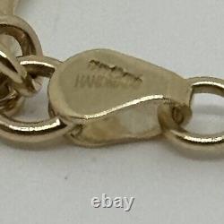 9ct yellow gold fancy link bracelet 6.8 grams 7 inches 4.5mm wide Hallmarked
