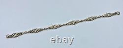 9ct yellow gold ornate greetion style vintage bracelet 3.7 grams 6.2mm wide