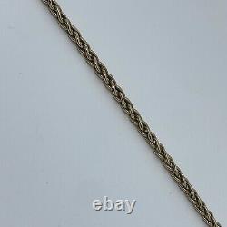 9ct yellow gold spiga bracelet 3.8mm links 4.3 grams 8 inches Hallmarked