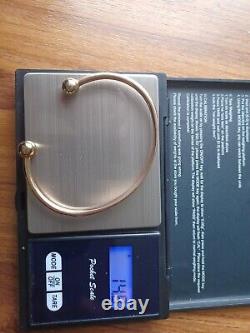 9ct yellow gold torque bangle used