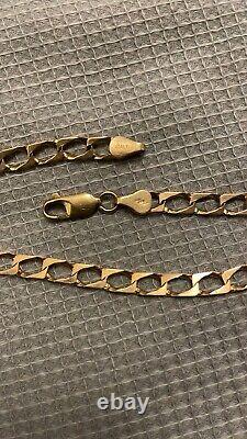 9cy Yellow Gold Curb Link Bracelet