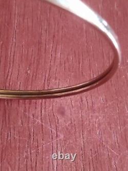 9k Hallmarked Gold Bangle With Diamond 4.41 Gram