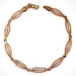 A 9ct Yellow Gold, Fancy Chain Bracelet, 7½ (19cm) Immaculate Condition