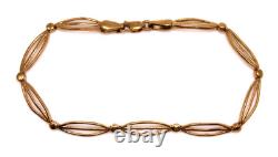 A 9ct Yellow Gold, Fancy Chain Bracelet, 7½ (19cm) Immaculate Condition