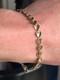 A Beautiful 9ct Gold Heart Bracelet