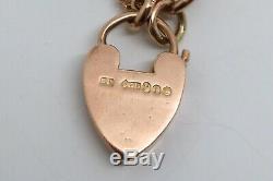 A Fantastic Antique Edwardian C1904 9ct Gold Curb Link Ruby & Pearl Bracelet