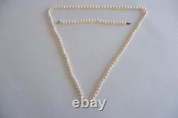 A Vintage Cream Luster Cultured Pearl Necklace & Bracelet, 9ct Clasp C1970's