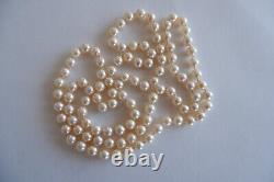 A Vintage Cream Luster Cultured Pearl Necklace & Bracelet, 9ct Clasp C1970's