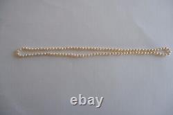 A Vintage Cream Luster Cultured Pearl Necklace & Bracelet, 9ct Clasp C1970's