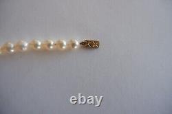 A Vintage Cream Luster Cultured Pearl Necklace & Bracelet, 9ct Clasp C1970's