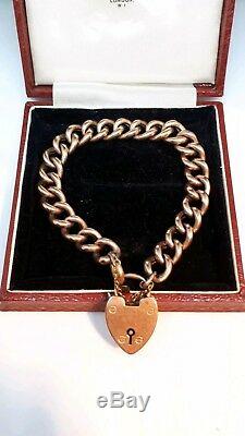 An Edwardian 9ct Rose Gold Bracelet Hallmark 1905 SBlanckensee & Son Boxed