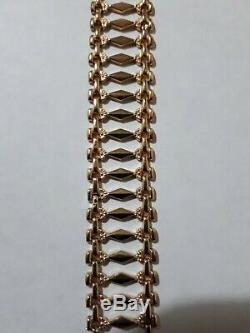 An Italian Solid 9ct Gold Ladies Bracelet, 13.5gms, absolutely superb