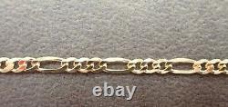 Anklet 9ct Gold BRACELET 10 3.7 grams Fully Hallmarked Solid 9ct Gold Figaro