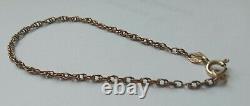 Antique 9ct Rose Gold Bracelet, 9ct Hallmarked