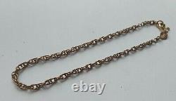 Antique 9ct Rose Gold Bracelet, 9ct Hallmarked