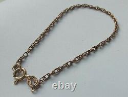 Antique 9ct Rose Gold Bracelet, 9ct Hallmarked