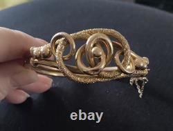 Antique 9ct Rose Gold Stunning Bangle