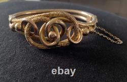 Antique 9ct Rose Gold Stunning Bangle