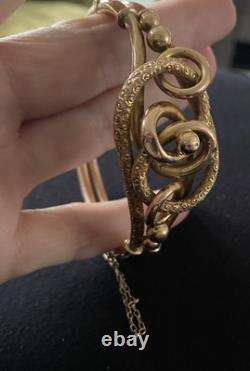 Antique 9ct Rose Gold Stunning Bangle