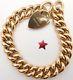 Antique 9ct Rose Gold Chunky Chain Link 8 Inch Bracelet Weighs 31grams / 1 Ounce