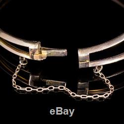 Antique Edwardian Suffragette 9ct Gold Bangle Circa 1910