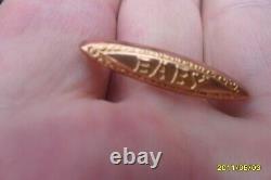 Antique Joblot Rolled Gold Bangle Locket 9ct Gold Brooch Earrings