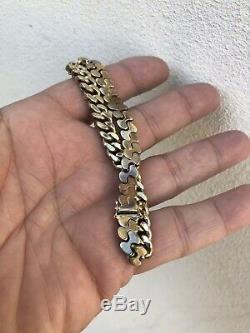 Antique Or Vintage Solid 9ct Yellow Gold Link Bracelet Chain No Scrap 51.6 Grams