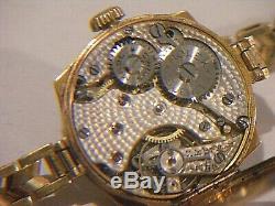 Antique Rolex Watch 9ct Gold With 9ct Gold Bracelet