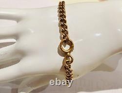 Antique Solid 9 Carat Rose Gold Albert bracelet