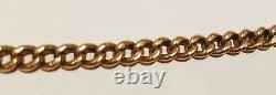 Antique Solid 9 Carat Rose Gold Albert bracelet