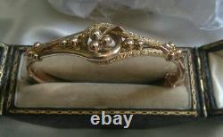 Antique Solid Gold Etruscan Revival Bracelet