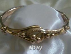 Antique Solid Gold Etruscan Revival Bracelet