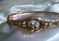 Antique Solid Gold Etruscan Revival Bracelet