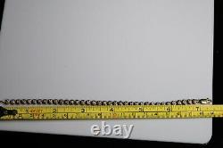 Antique Style 9ct Yellow Gold Brilliant Cut Diamonds Tennis Bracelet Chain