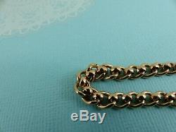 Antique Victorian 9ct 9carat Rose Gold Albert Chain Bracelet 7 1/2'' 13.4grams