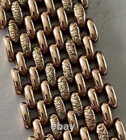 Antique Victorian 9ct Gold Gate Bracelet