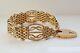 Antique Victorian 9ct Gold Gate Bracelet With Heart Padlock Clasp C1900 23.8g
