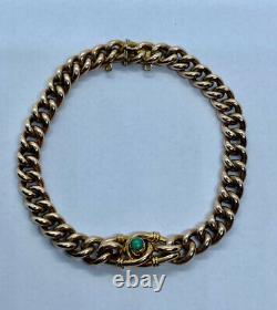 Antique Victorian 9ct Rose Gold And Turquoise Bracelet