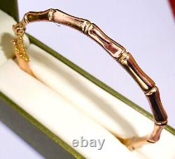 Antique Victorian 9ct Rose Gold Bamboo Bangle