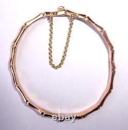 Antique Victorian 9ct Rose Gold Bamboo Bangle