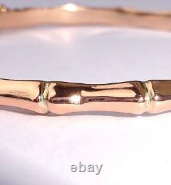 Antique Victorian 9ct Rose Gold Bamboo Bangle