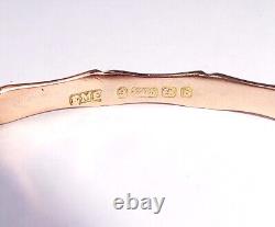 Antique Victorian 9ct Rose Gold Bamboo Bangle