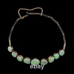 Antique Victorian Opal Bracelet 18ct Total 9ct Gold