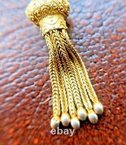 Antique Victorian Solid Gold Albert Watch Fob Chain Hallmarked 9CT Bracelet 9k
