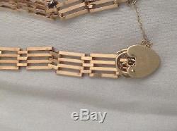 Antiques Gold 9ct Gate Bracelet