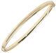 Attractive 9ct Gold Ladies Hinged Bangle 4mm